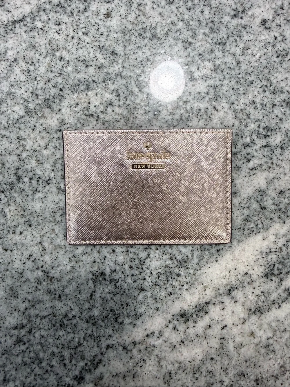 Kate Spade Metallic Card Holder - Rose Gold